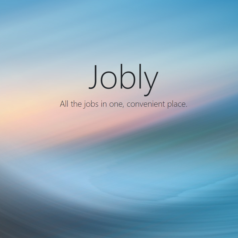 Jobly homepage